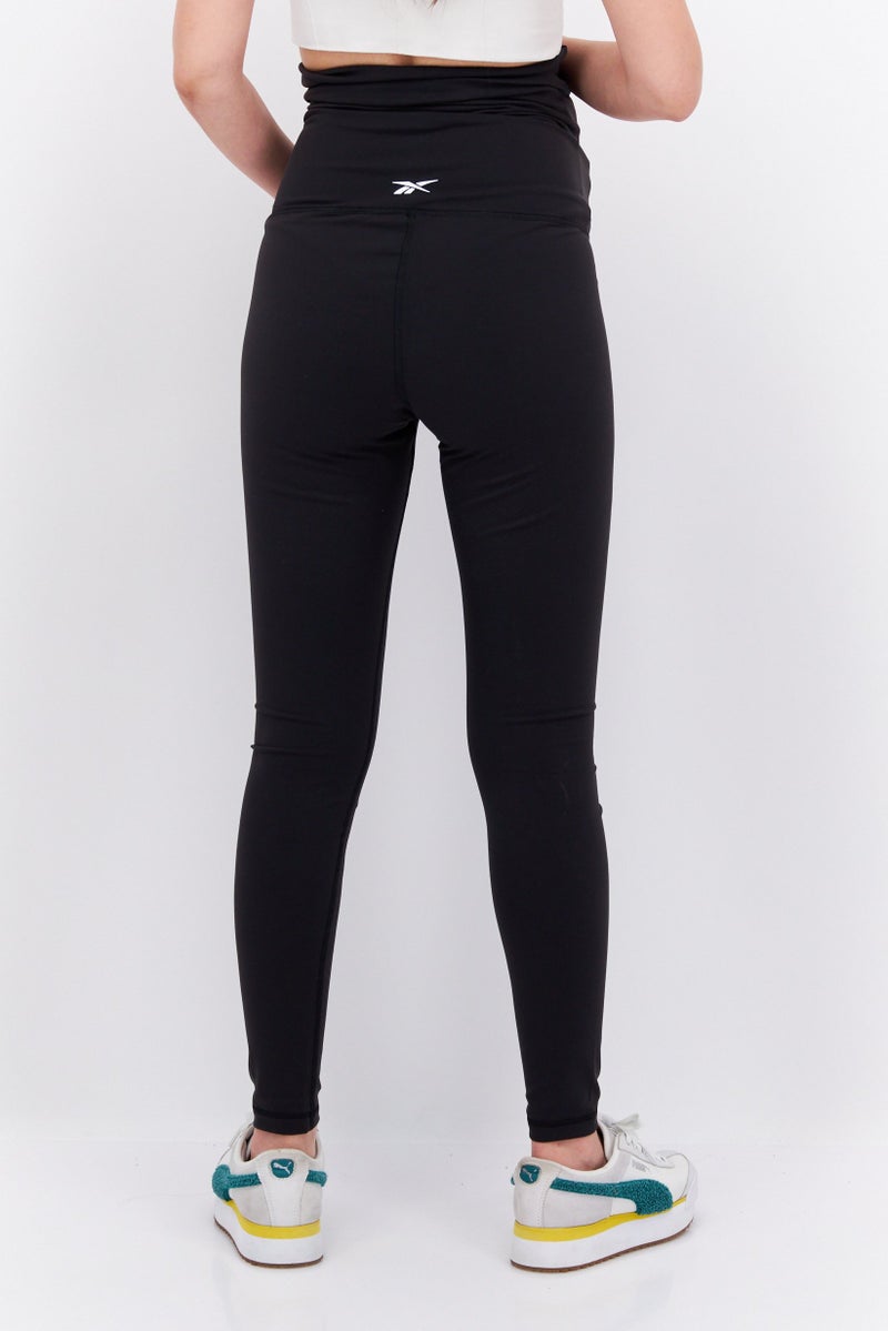 Reebok Maternity Sportswear Fit Outdoor Leggings, Black - Image 2